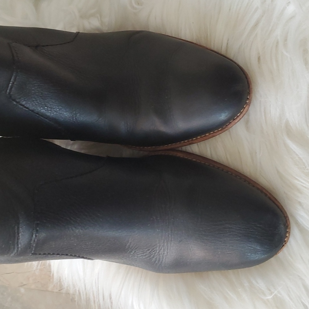 Madewell Brenner black leather ankle bootie size 8 - Picture 11 of 16